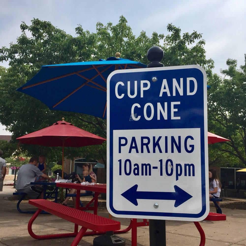 Designated parking for Cup and Cone Designated parking for Cup and Cone