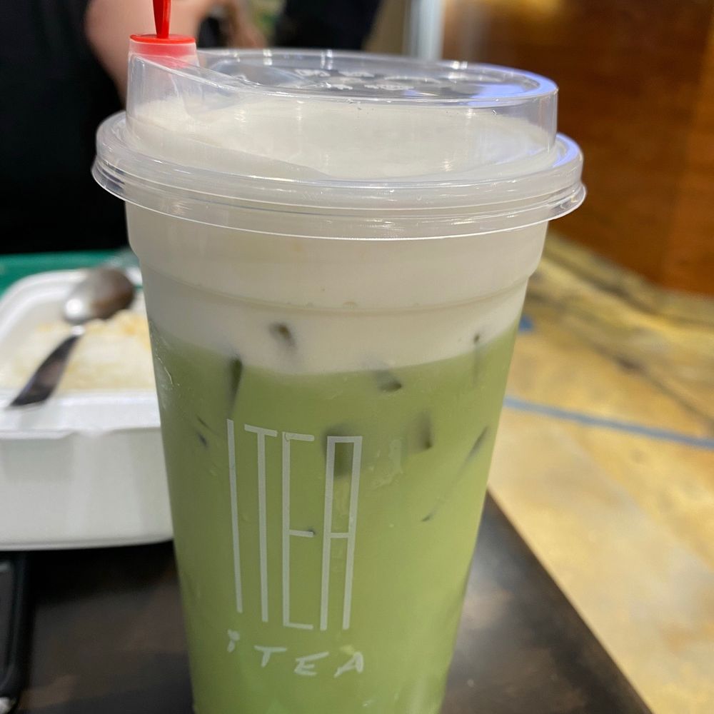 I TEA - Matcha latte with sea cream - Bubble Tea Near Me - Orlando, Florida I TEA - Matcha latte with sea cream - Bubble Tea Near Me - Orlando, Florida