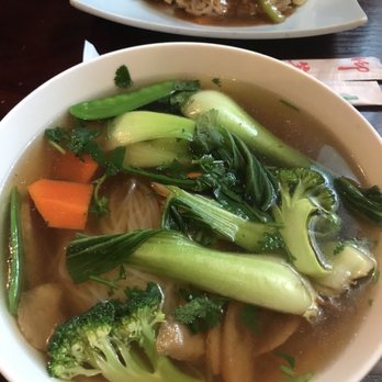 Square Lotus - Vegetarian pho with chicken - Vietnamese Near Me - Bellevue, Washington Square Lotus - Vegetarian pho with chicken - Vietnamese Near Me - Bellevue, Washington