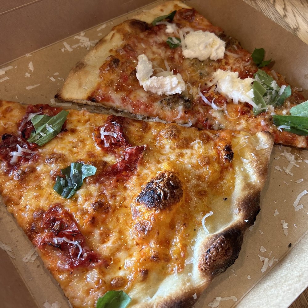 Via Della Slice Shop - L-Vodka R-spicy sausage - Pizza Near Me - Phoenix, Arizona Via Della Slice Shop - L-Vodka R-spicy sausage - Pizza Near Me - Phoenix, Arizona