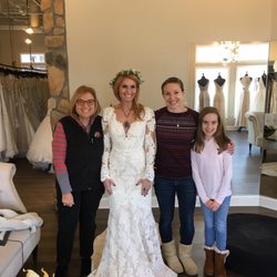 Off White - All smiles after finding the dress of my dreams!