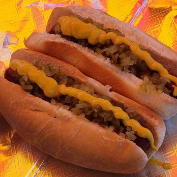 Schult's Dogs - Chili and Onions - Food Stands Near Me Schult's Dogs - Chili and Onions - Food Stands Near Me