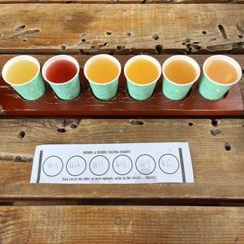 Bushel & Barrel Ciderhouse - Cider flight - Cideries Near Me - Poulsbo, Washington