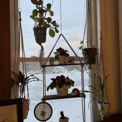 Home Again Fabric and Furnishings - Display for hanging planters
