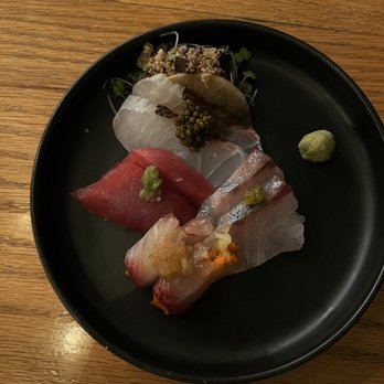 Sushi Lab Rooftop - 1st app with 4 different sashimi and micro greens - Japanese Near Me - New York, New York Sushi Lab Rooftop - 1st app with 4 different sashimi and micro greens - Japanese Near Me - New York, New York
