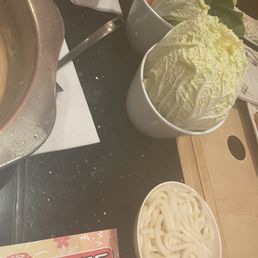 napa cabbage & udon