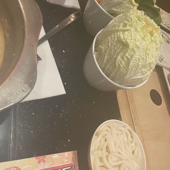 Kaze Shabu Shabu - napa cabbage & udon - Japanese Near Me - Boston, Massachusetts