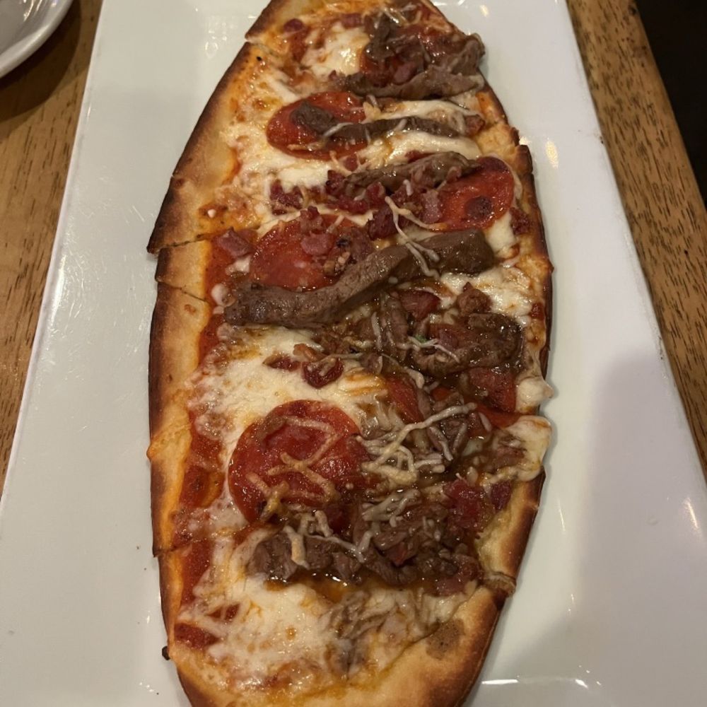 The Local - Uber meats flat bread minus the pork and sausage - Bars Near Me - Boone, North Carolina The Local - Uber meats flat bread minus the pork and sausage - Bars Near Me - Boone, North Carolina