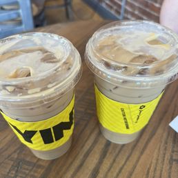 Iced Vanilla lattes