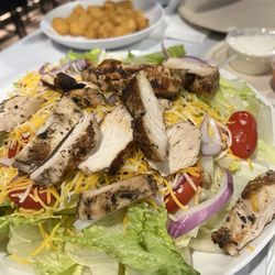 Buffalo chicken salad with grilled chicken