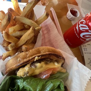 Busy Burger - Cheese burger and fries with a coke - Burgers Near Me - Chicago, Illinois