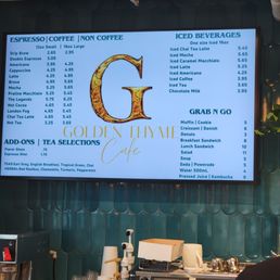The menu
