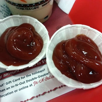 In-N-Out Burger - I fanned out the ketchup cups so I could add more ketchup, and also make it easier to dunk the fries. - Fast Food Near Me - Mountain View, California In-N-Out Burger - I fanned out the ketchup cups so I could add more ketchup, and also make it easier to dunk the fries. - Fast Food Near Me - Mountain View, California