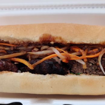Mr. Pho - The new beef meatball sandwich - scrumptious and delicious! - Vietnamese Near Me - Cypress, Texas