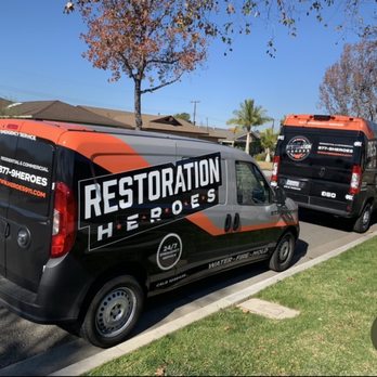 Restoration Heroes - Pretty clean trucks, well organized, professional - Damage Restoration Near Me - Irvine, California Restoration Heroes - Pretty clean trucks, well organized, professional - Damage Restoration Near Me - Irvine, California