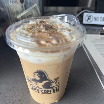 Ape Coffee - Snow monkey--brown sugar latte - Coffee & Tea Near Me - Orange, California