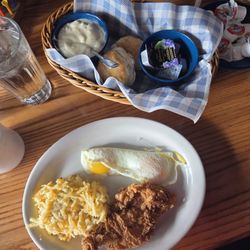 Grampas breakfast...good chicken.