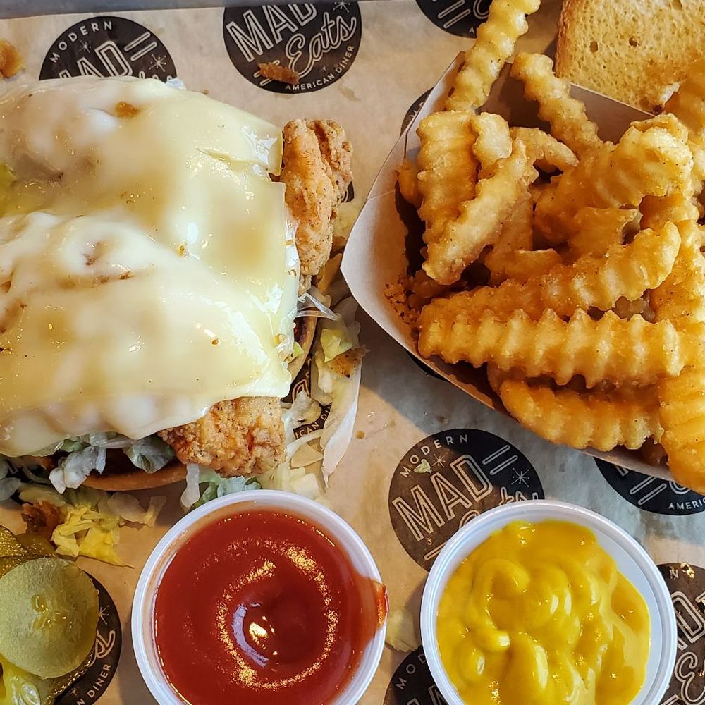 Mad Eats - Crispy chicken sandwich - Desserts Near Me - Owasso, Oklahoma