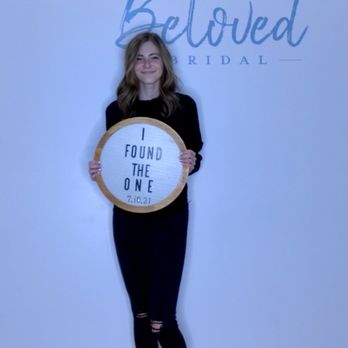 Beloved Bridal - Picture wall for when you find your dress! They email the photos to you as well :) - Bridal Near Me - Ann Arbor, Michigan