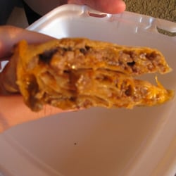 Los Jilberto's Taco Shop - Quesadilla with the LAYERS of carne asada