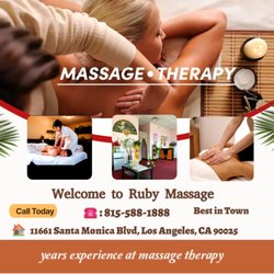 Ruby Massage Spa - The main advantages of massage therapy are the following: It is a natural and non-invasive treatment option...