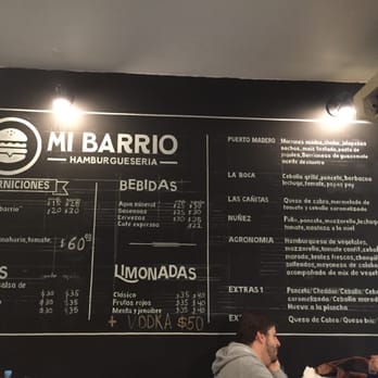 Mi Barrio Hamburguesería - Half of the menu - Burgers Near Me - Buenos Aires, C Mi Barrio Hamburguesería - Half of the menu - Burgers Near Me - Buenos Aires, C