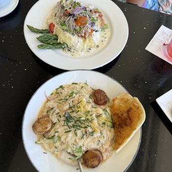 Lalla Grill Oceanside - Crab stuffed salmon Seafood Risotto with Scallops - Seafood Near Me - Monterey, California Lalla Grill Oceanside - Crab stuffed salmon Seafood Risotto with Scallops - Seafood Near Me - Monterey, California