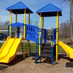 Crown Heights Clubhouse - New Playground donated by the Rotary! Below this one is another play center and sand box and another field. Great for kids!