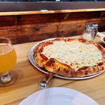 Valley River Brewery - 14" Cheese and Pepperoni Pizza (~$18) - Breweries Near Me - Murphy, North Carolina Valley River Brewery - 14" Cheese and Pepperoni Pizza (~$18) - Breweries Near Me - Murphy, North Carolina
