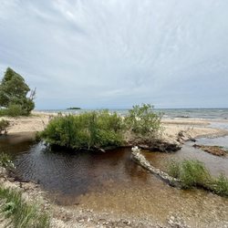 Fisherman's Island State Park - Public beach at south end of the park.  Sandy beach walking