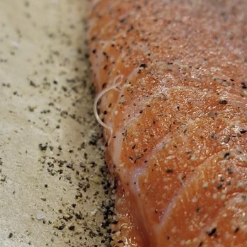 B & E Meats and Seafood - a piece of salmon - Butcher Near Me - Seattle, Washington
