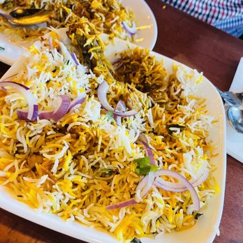 Biryani Pot Bar & Indian Grill - a plate of biryani - Indian Near Me - Concord, North Carolina Biryani Pot Bar & Indian Grill - a plate of biryani - Indian Near Me - Concord, North Carolina
