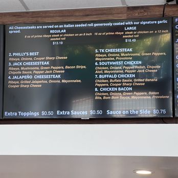 Tokoa Cheesesteak - Menu - Cheesesteaks Near Me - College Park, Maryland Tokoa Cheesesteak - Menu - Cheesesteaks Near Me - College Park, Maryland