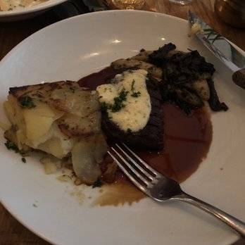 The Dearborn - Filet Mignon + 1000 layer potatoes - New American Near Me - Chicago, Illinois