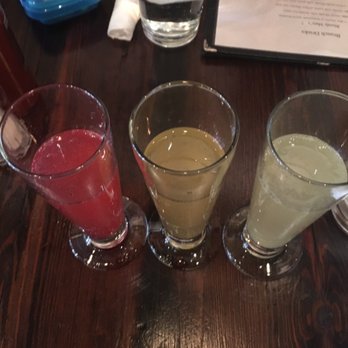 Flo - Mimosa flight $12! This week it is blood orange, Bellini, classic - Breakfast & Brunch Near Me - Chicago, Illinois Flo - Mimosa flight $12! This week it is blood orange, Bellini, classic - Breakfast & Brunch Near Me - Chicago, Illinois