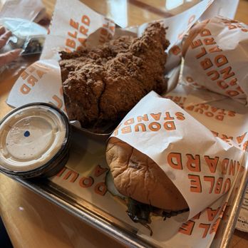 Double Standard - Single Dirty burger, chicken tenders, and the single Classy burger. - Burgers Near Me - Coronado, California Double Standard - Single Dirty burger, chicken tenders, and the single Classy burger. - Burgers Near Me - Coronado, California