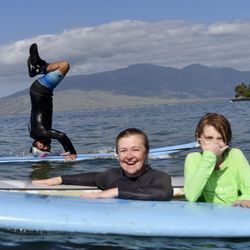 SURF YOGA MAUI - Surf Lessons for Families, Kids, and Beginners