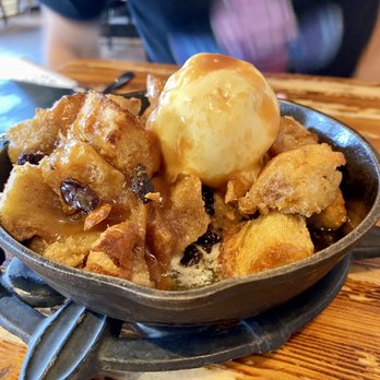 The Bayou - Bread pudding with caramel whiskey sauce - New American Near Me - Bethlehem, Pennsylvania The Bayou - Bread pudding with caramel whiskey sauce - New American Near Me - Bethlehem, Pennsylvania