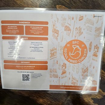 SFC Seoul Fried Chicken - Menu - Chicken Wings Near Me - Cypress, Texas SFC Seoul Fried Chicken - Menu - Chicken Wings Near Me - Cypress, Texas