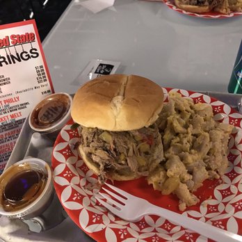 Red State BBQ - Pineapple pulled pork bbq sandwich from Red State Barbecue food truck - Barbeque Near Me - Lexington, Kentucky Red State BBQ - Pineapple pulled pork bbq sandwich from Red State Barbecue food truck - Barbeque Near Me - Lexington, Kentucky