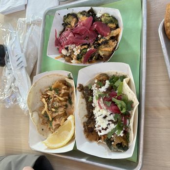 Automatic Taco and Tequila Bar - Non-vegan : Fish taco and Chile Relleno and bruseel sprout - Tacos Near Me - Greenville, South Carolina Automatic Taco and Tequila Bar - Non-vegan : Fish taco and Chile Relleno and bruseel sprout - Tacos Near Me - Greenville, South Carolina