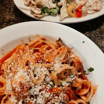 Al Dente Restaurant - Shrimp and Calamari Fra Diavalo ( and Al Dente Special) - Italian Near Me - Boston, Massachusetts