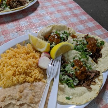 Garcia's Taqueria - Birria taco plate - Mexican Near Me - Sunnyvale, California