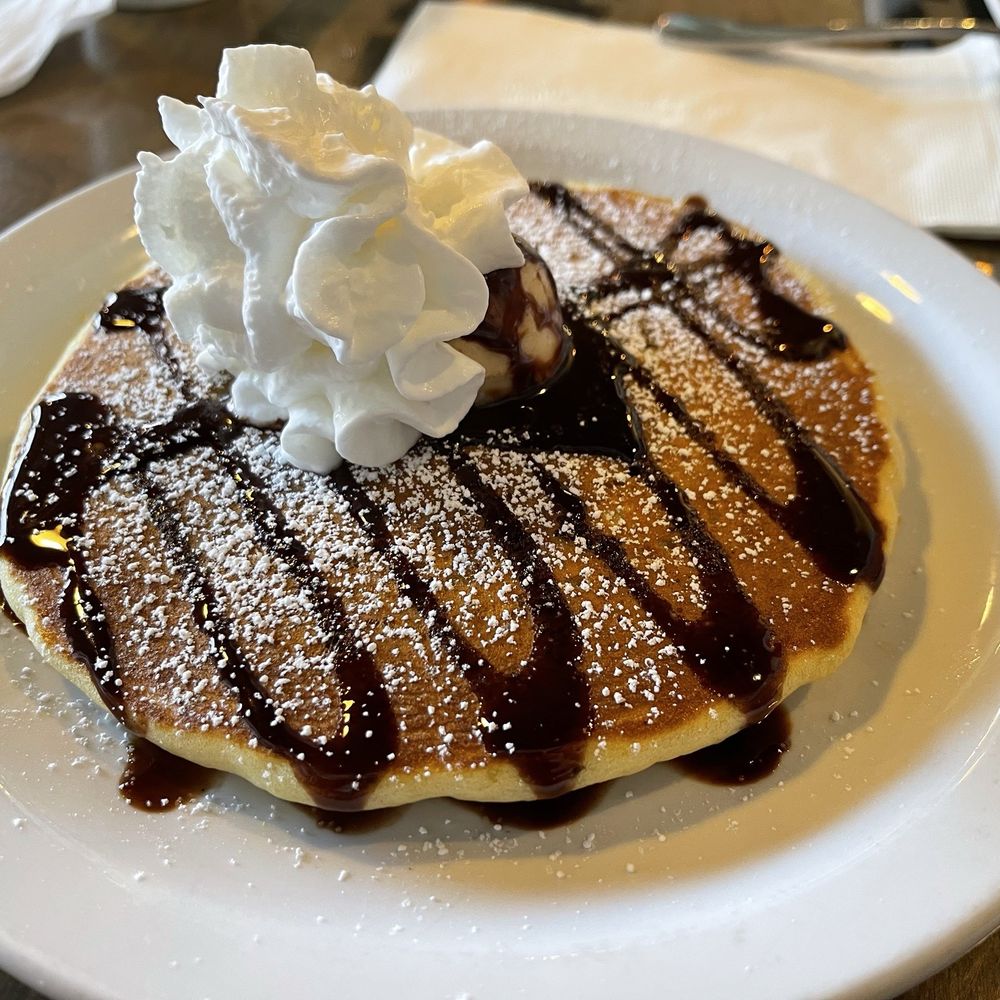 The Pan - Chocolate Peanut Butter Pancakes - Breakfast & Brunch Near Me - Lomita, California The Pan - Chocolate Peanut Butter Pancakes - Breakfast & Brunch Near Me - Lomita, California