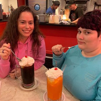 Mel's Hard Luck Diner - The Dr Pepper and Fanta floats were much bigger than we expected and SUPER yummy!! - Diners Near Me - Branson, Missouri Mel's Hard Luck Diner - The Dr Pepper and Fanta floats were much bigger than we expected and SUPER yummy!! - Diners Near Me - Branson, Missouri