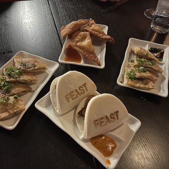 Feast - Artisan Dumpling and Tea House - tuna buns, crab rangoon, scallion pancakes - Chinese Near Me - Madison, Wisconsin Feast - Artisan Dumpling and Tea House - tuna buns, crab rangoon, scallion pancakes - Chinese Near Me - Madison, Wisconsin