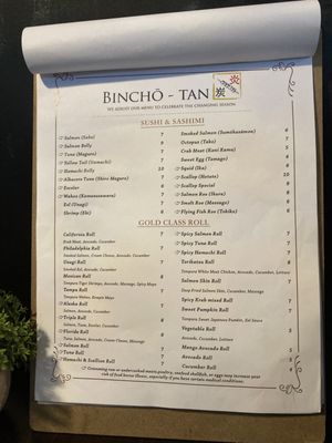 Menu photo 3 Bincho Tan Bistro Lutz, FL
