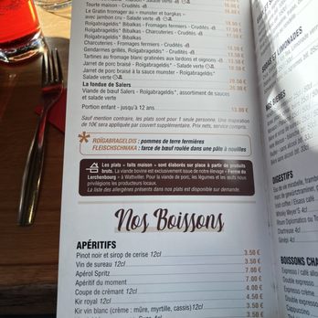 Ferme Auberge du Molkenrain - Menu 1 - French Near Me - Wattwiller, 68 Ferme Auberge du Molkenrain - Menu 1 - French Near Me - Wattwiller, 68