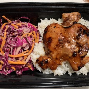 Bishop's Best Meal Prep & Catering - Our Famous Huli Huli Chicken dish served with Asian style cabbage slaw. - Caterers Near Me Bishop's Best Meal Prep & Catering - Our Famous Huli Huli Chicken dish served with Asian style cabbage slaw. - Caterers Near Me