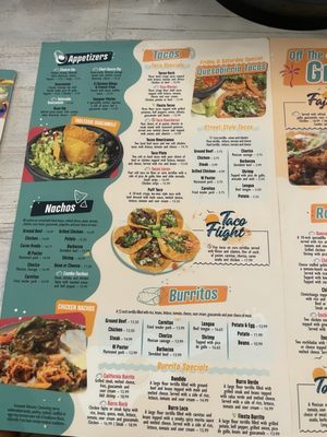 Menu photo 2 Tacos Rock Gulf Breeze Gulf Breeze, FL